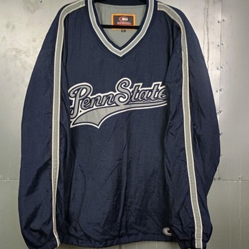 Penn State University Vintage Y2K 2000s Pullover Track Jacket XL Colosseum NCAA